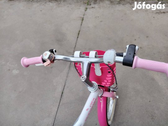 16-os btwin lány kerékpár kosárral 