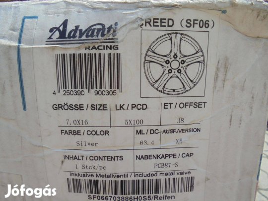 16-os vadi új Advanti-Racing alufelni