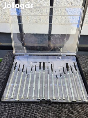 16 részes műszerész csavarhúzó készlet Precíziós szerszámokDebrecen