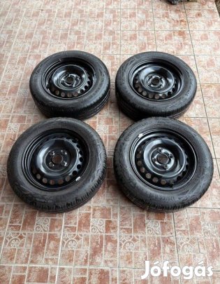 175/65/R14 gyári Kia lemezfelni+gyári nyári gumi