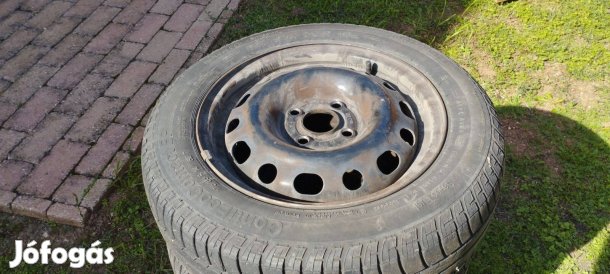 175x65x14 Opel c Corsa lemezfelni nyári gumival eladó.