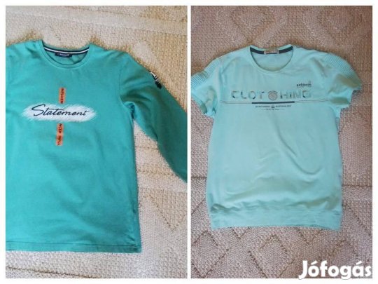 176-os méretű,sztreccses pamut anyagú fiú/férfi felsők(pólók)