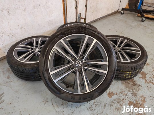 17" 5x112 VW,Audi,Seat,Skoda,BMW gyári alufelni szett nyárigumikkal!