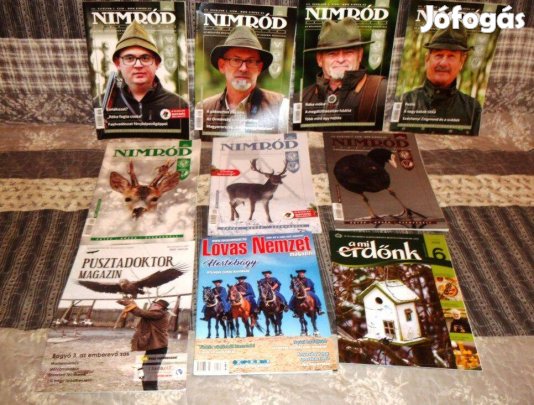 17 db Nimród- vadász magazinok
