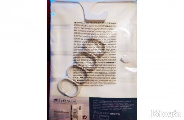 180*180 cm-es csíkos zuhanyfüggöny