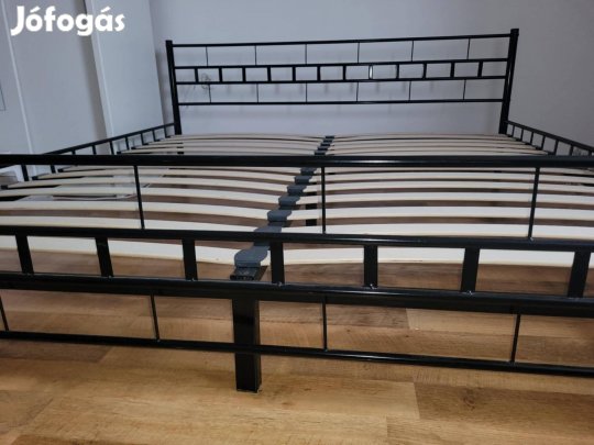 180*200 cm fém ágykeret + ágyrács, kifogátalan állapotú