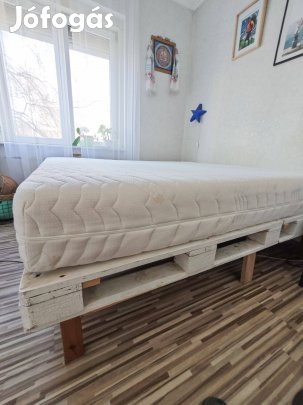180x200 cm matrac és raklapágy