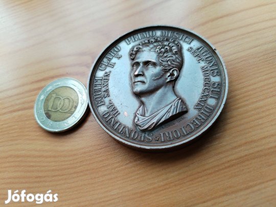 1829-es Német Szász emlékérem "Gaspare Luigi Pacifico Sponti"