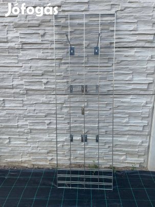 1850X600mm Falra vagy állványra szerelhető krómozott rács (drótháló)