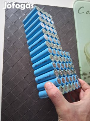 18650 Li-ion  elemek használt 64db