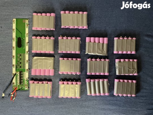 18650 Li-ion akku bontott