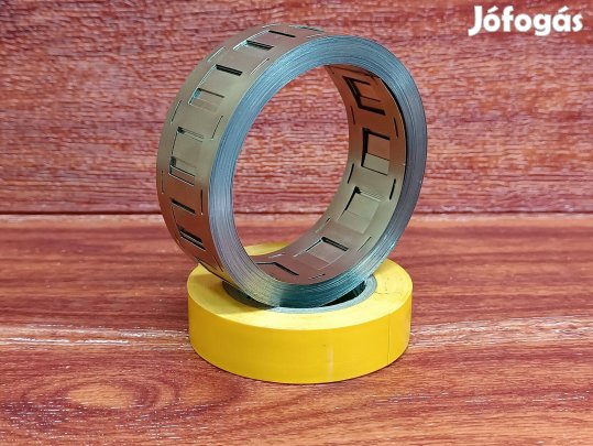 18650 akkupakkhoz 26 x 19 x 0,15 mm 2P nikkelezett acélszalag 10 méter