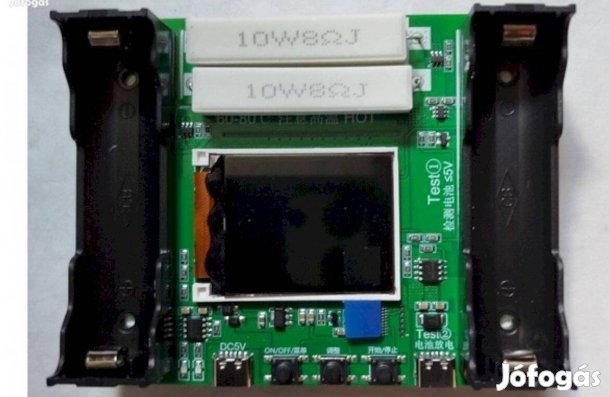 18650 lítium akkumulátor tesztelő