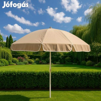 186 cm átmérőjű prémium UV álló napernyő bézs színű Monivel