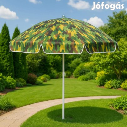 186 cm átmérőjű prémium UV álló napernyő terep színű Monivel