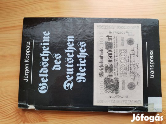 1874-1937-ig Ritka Német papírpénz katalógus