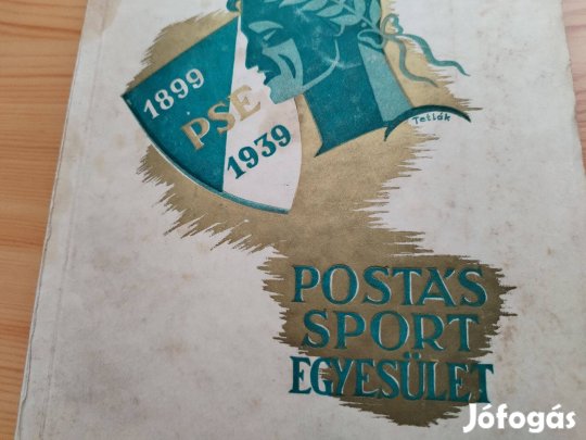 1899-1939 jubileumi könyve Postás Sport Egyesület ritka db