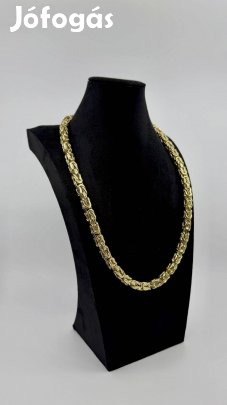 18K (750) aranylánc, királyi mintával 334,65g