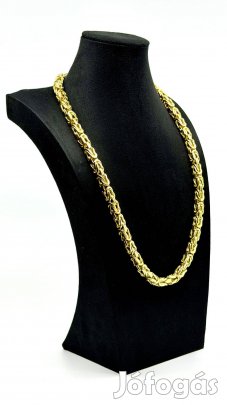 18K (750) aranylánc, királyi mintával 334,65g