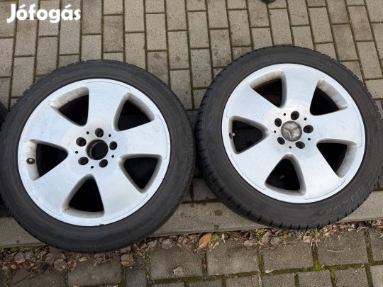 18" gyári Mercedes Benz S osztály alufelni, 255/45 Kumho téli gumikkal