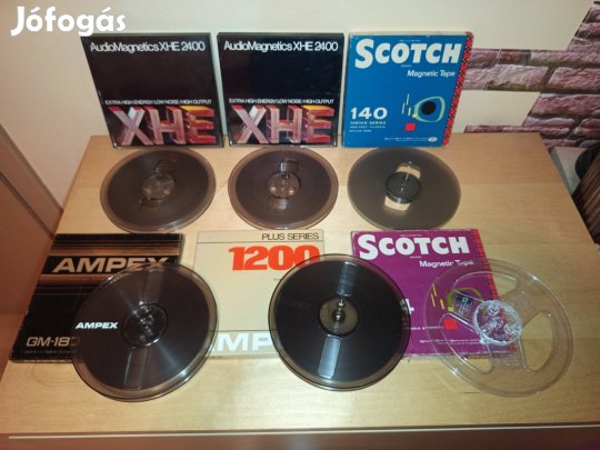 18 cm magnószalag és magnó orsó csomag