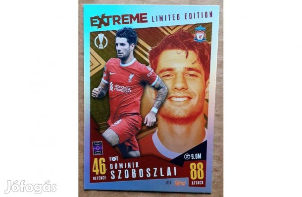 18 darab Limited focis kártya, a teljes sor Match Attax Extra 2024