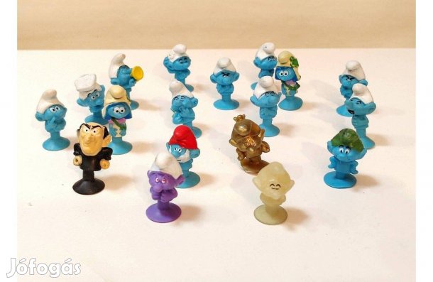 18 db. Stikeez Hupikék Törpikék