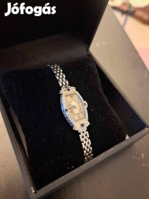 18 karátos női karóra gyémántokkal ,zafírral