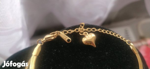 18k aranyozott stainless steel négylevelű lóhere mintás ékszer szett