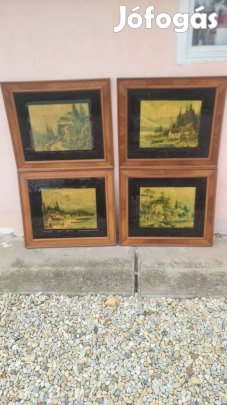 1900 evek elejeröl csodas keretbe 4db 80/68litográfiak eladok