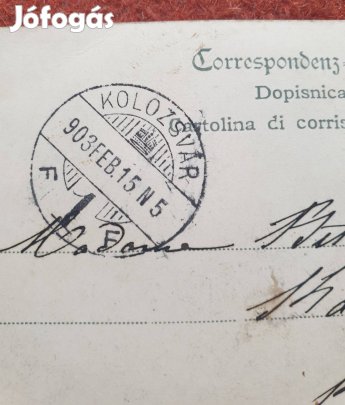 1903 - as Abbázia képeslap eladó Xl.ker gyűjtőknek 
