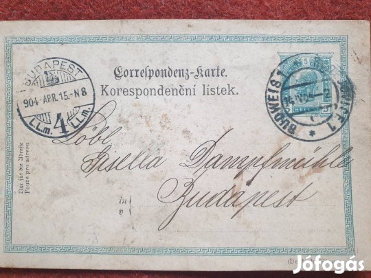 1904- es képeslap eladó Xl.ker gyűjtőknek ajánlom 