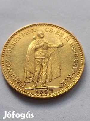 1907 arany 20 korona RRR!