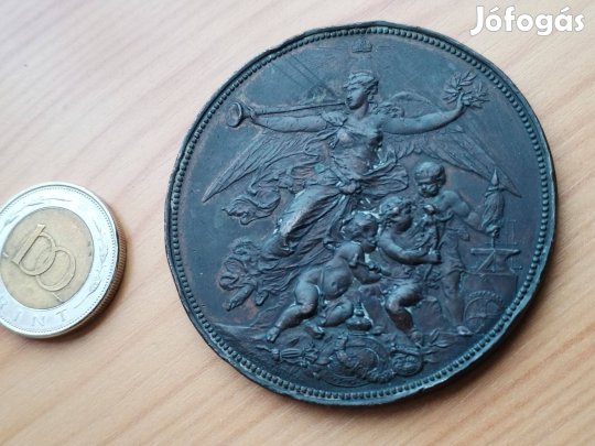 1910-es "Országos Iparegyesület" A.Scharfft Ritka kitüntető érem