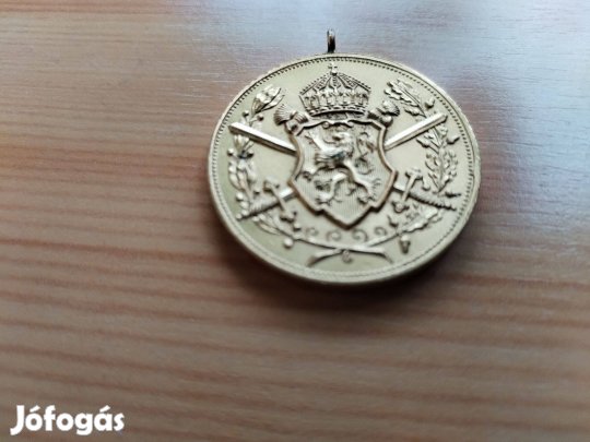 1915-1918 Bolgár I. Világháborús aranyozott kitüntetés