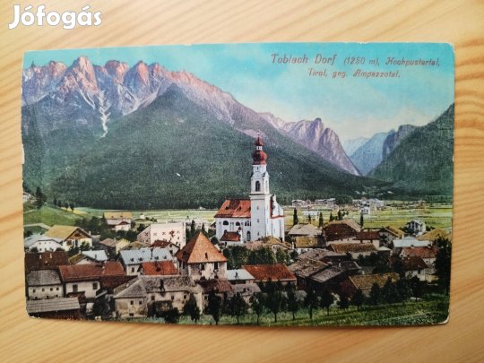 1915-ös Képeslap Dél Tiroli Toblach