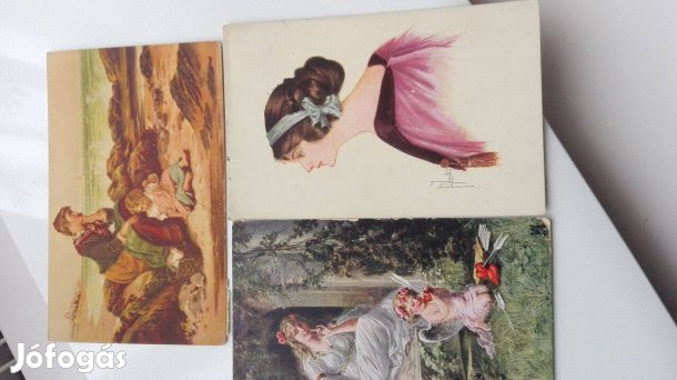 1917-es képeslap 3 db I. Világháborús eredeti db-ok