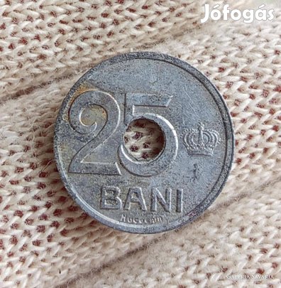 1921 Románia 25 Bani Alumínium Érme Ritka Darab!