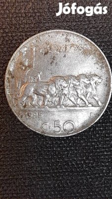 1925 Olasz 50 centesimi.