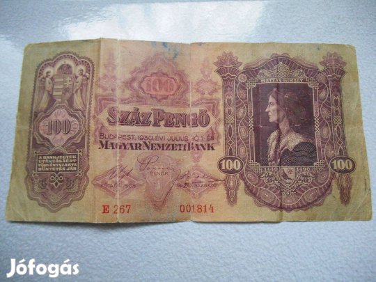 1930-as papír 100 pengő