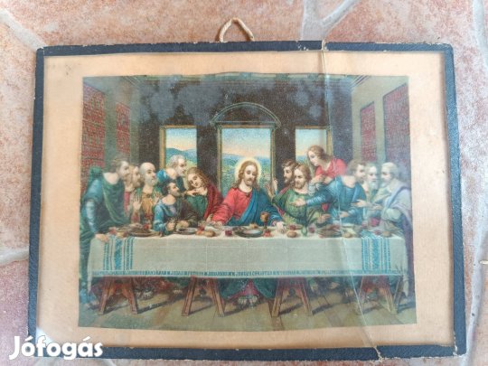1934-es dátumozású Az Úr vacsorája kép