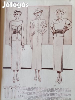 1935 május Párisi divat kézimunka ívvel