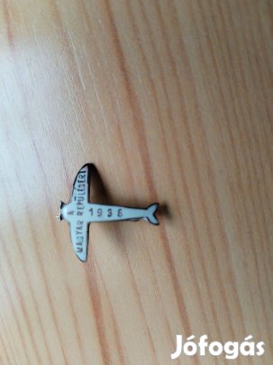 1936-os zománcos jelvény A Magyar Repülésért ritka db