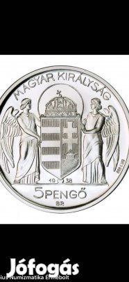 1938 BP Utanveret Horethy 5 Pengos ermet keresek!
