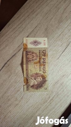 1939-es 5 pengő (kicsit megviselt állapotban)