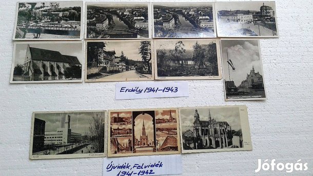 1941-1943 Erdély, 1941-1942 Újvidék -Felvidék képeslapok
