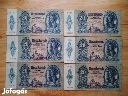 1941-es 20 Pengős 6 db