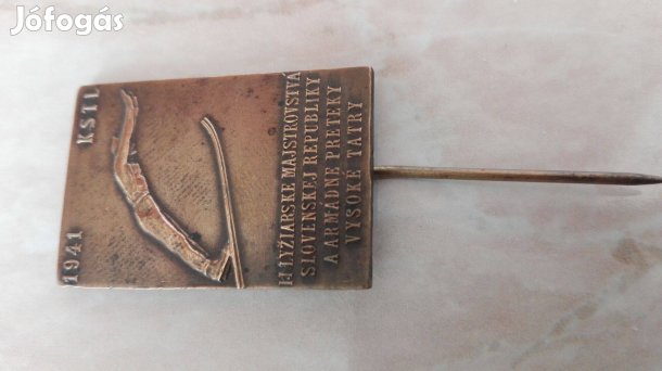 1941-es régi Eredeti Sí verseny jelvény ritka db