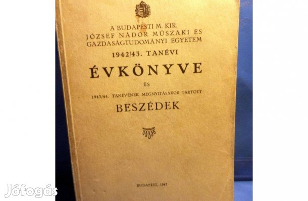1942/43. tanévi évkönyv