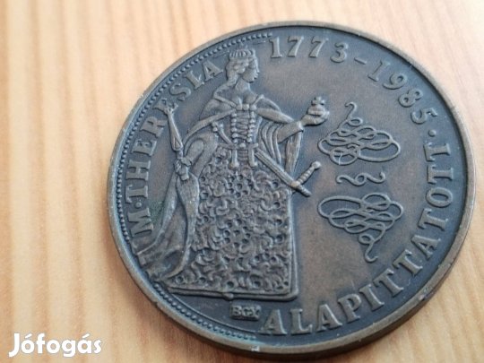 1945-1985 bronz érem A BÁV 40 éves